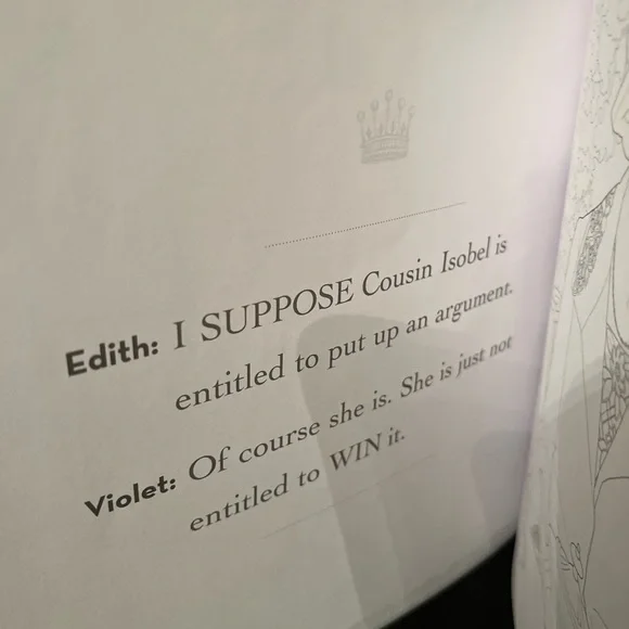 Downton Abbey colouring book - Picture 3 of 4